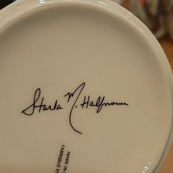 ANTHROPOLOGIE STARLA M‎ HALFMANN INITIAL E MUG PETAL PALETTE - Picture 4 of 4